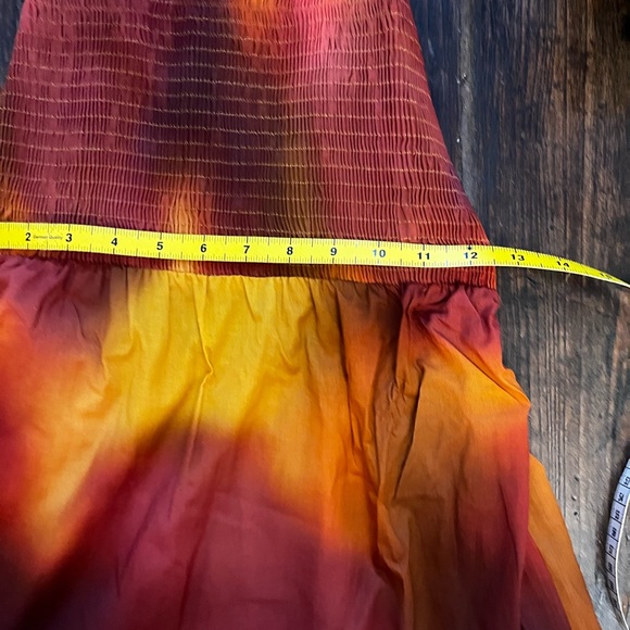 Brand New Zara tie-dye cotton maxi dress 🧡💛 - Picture 8 of 9